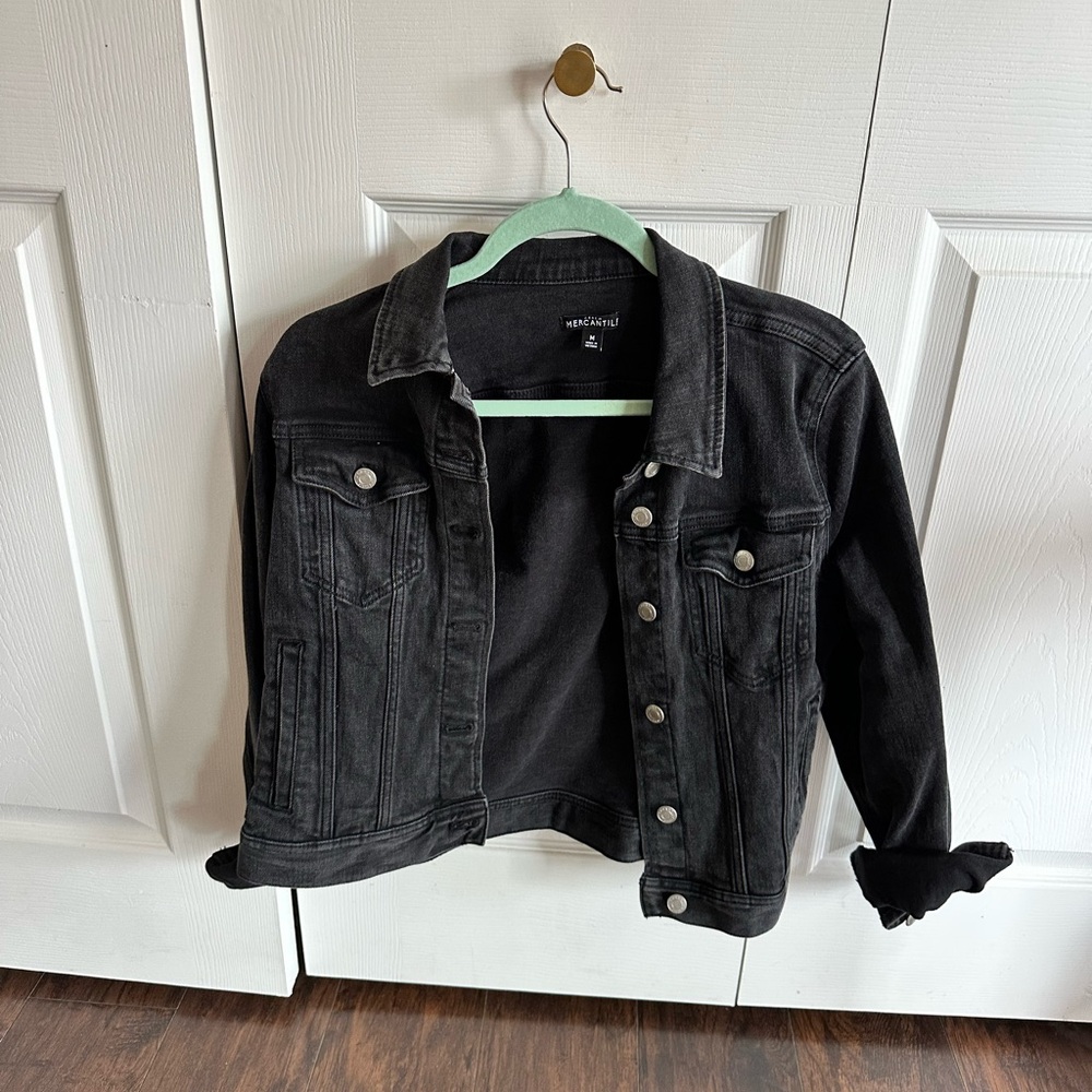 J. Crew Black Jean Jacket